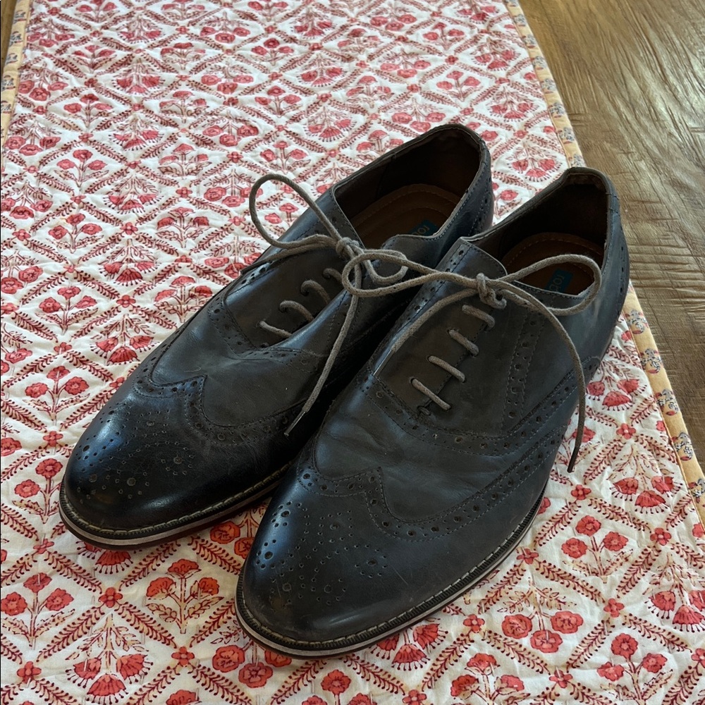Elegant Dark Brown Leather Oxfords